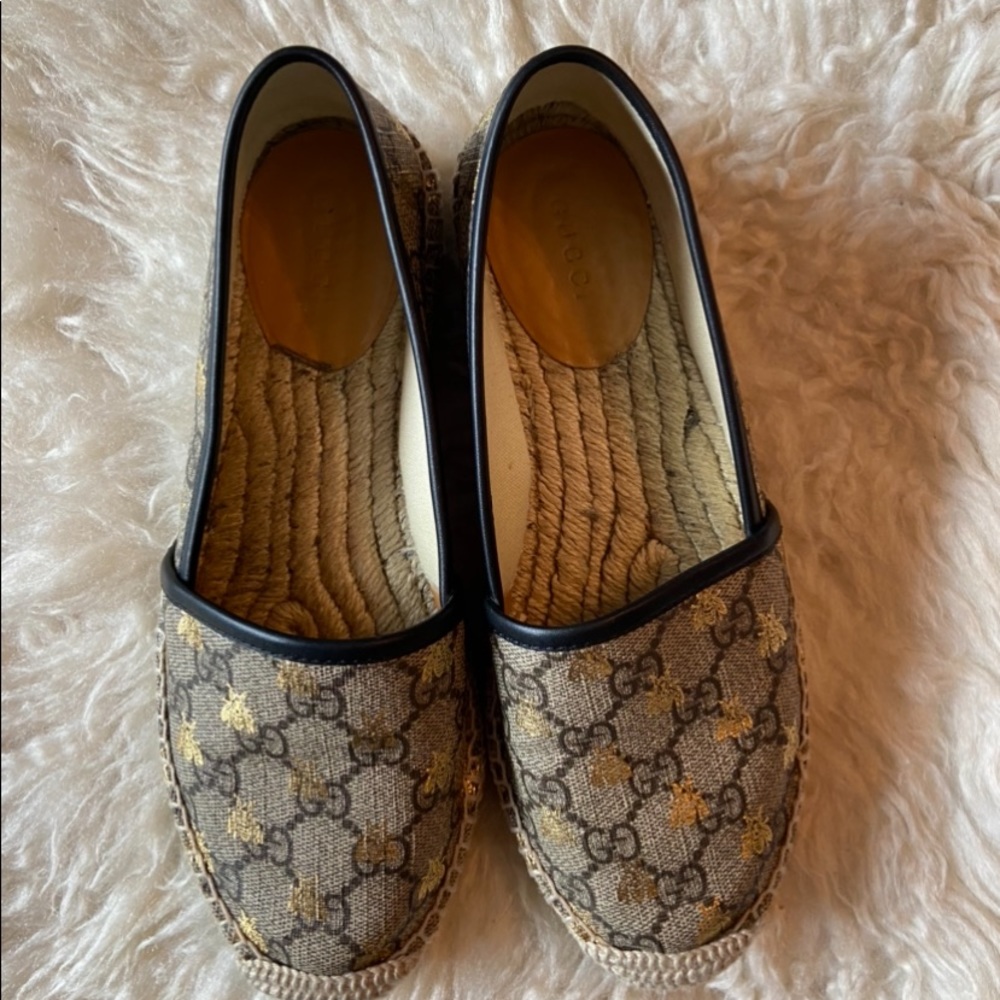 Authentic GG supreme bees espadrilles